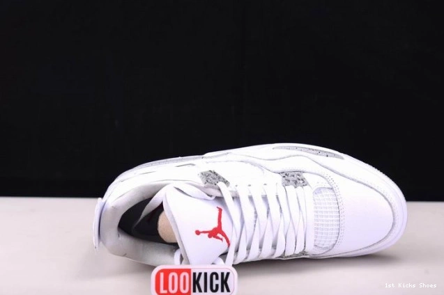 1st Kicks Shoes Oreo 4 White Retro Jordan CT8527-100 (2021) 0805